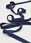 Тесьма голубая плетеная фото 2