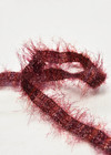 Тесьма Шанель бордовая бахрома фото 2