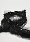 Тесьма черный мех пайетки кожа (DG-4850) фото 2