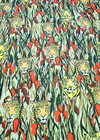 Штапель вискоза леопарды цветы (DG-02301) фото 2
