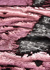 Пайетки двухсторонние розовые и черные на трикотаже (DG-0085) фото 2