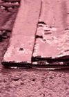 Пайетки двухсторонние розовые и черные на трикотаже (DG-0085) фото 4