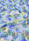 Шелк Деворе голубые гортензии (DG-8306) фото 1