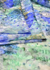 Шелк Деворе голубые гортензии (DG-8306) фото 3