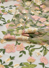 Кружево 3Д цветы розовое персиковое Feretti фото 2