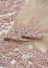 Кружево вышивка пайетками и стеклярусом жемчужно розовое (DG-7506) фото 4