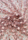 Вышивка на сетке 3D цветы жемчужно розовое (DG-4506) фото 3
