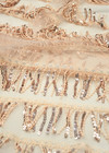 Кружево вышивка на сетке золотистое бахрома из пайеток Dior фото 3