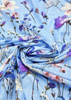 Вышивка хлопок голубой полевые цветы (DG-1806) фото 3