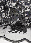 Вышивка на сетке 3D цветы стразы жемчуг (DG-7706) фото 2