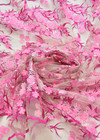 Вышивка на сетке 3D розовые цветы (DG-5216) фото 2