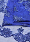 Вышивка на сетке бисером синее (DG-5516) фото 3