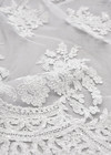 Кружево свадебное вышивка орнаментом из бисера и стекляруса (DG-8416) фото 3