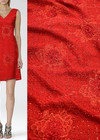 Шанель твид вышивка цветами 3Д красный (CC-9816) фото 1