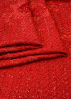 Шанель твид вышивка цветами 3Д красный (CC-9816) фото 2