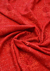 Шанель твид вышивка цветами 3Д красный (CC-9816) фото 3