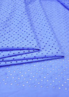 Хлопок вышивка голубой горох (FF-7226) фото 1