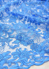 Кружево голубое цветы (DG-1526) фото 3
