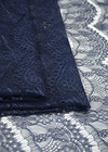Кружево для блузки темно-синее цветы (DG-92301) фото 2