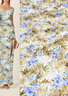 Батист вышивкой филькупе голубые цветы (DG-4726) фото 1