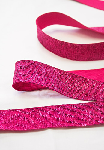 Подвязы резинка розовый оттенок люрексом Gucci