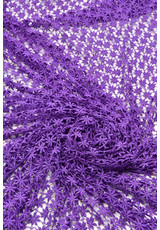 Кружево натуральное фиолетовое мелкий цветочек (DG-1480) фото 2