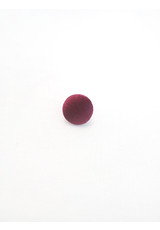 Пуговица блузочная вишневая на ножке обтянута тканью 10 мм фото 2
