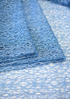Кружево плетеное голубое серебристой нитью (DG-8346) фото 2