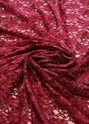 Кружево бордовое цветы (FF-9446) фото 3