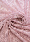 Кружево розовое вышивка пайетками (DG-7346) фото 3