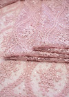 Кружево розовое вышивка пайетками (DG-7346) фото 4
