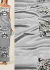 Тафта вышивка тиграми серый Gucci фото 1