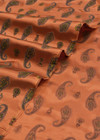 Подклад вискоза оранжевый индийский огурец фото 3