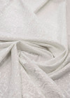 Жаккард стрейч белый мелкий цветочек (DG-4156) фото 2