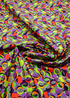 Хлопковый стрейчевый сатин разноцветный горох (DG-3856) фото 3