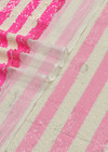 Пайетки на сетке в розовую полоску фото 3