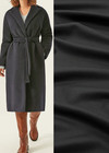 Драп шерстяной пальтовый, черный фото 1