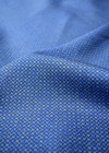 Атлас голубой мелкий узор фото 3