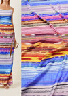 Искусственный шелк ткань радуга фото 1
