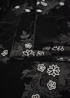 Бархат с вышивкой черный белые цветы D&G фото 4