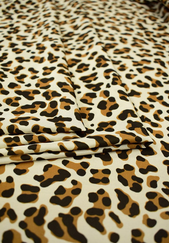 Жоржет ткань леопард