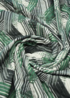 Курточная стеганая ткань с утеплителем зеленая геометрия (DG-94001) фото 2