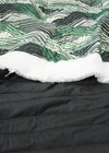 Курточная стеганая ткань с утеплителем зеленая геометрия (DG-94001) фото 4