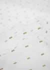 Сетка с вышивкой бежевые бантики на белом (GG-3907) фото 2