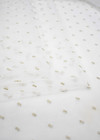 Сетка с вышивкой бежевые бантики на белом (GG-3907) фото 3