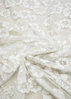 Кружево свадебное белое розы (DG-6807) фото 2