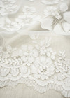 Кружево свадебное белое розы (DG-6807) фото 4
