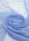 Органза шелковая голубая (FF-9117) фото 3