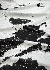 Пайетки двухсторонние черные с белым на трикотаже (DG-5579) фото 3