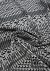 Джерси стеганый черно-белая вязка (DG-5037) фото 3